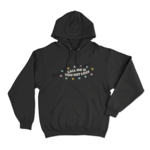 Call Me If You Get Lost Unisex Hoodie Black