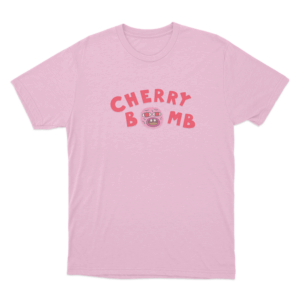 Cherry Bomb Logo Unisex T Shirt Pink